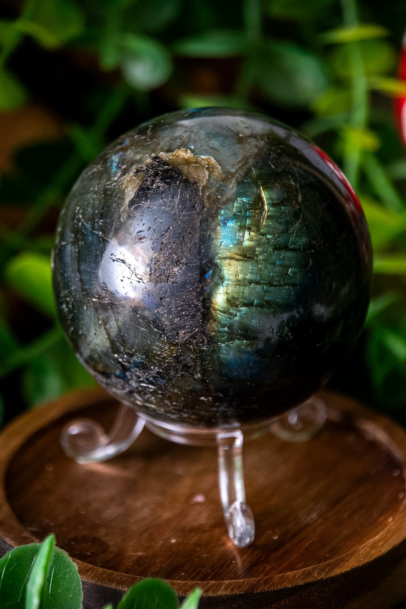 Labradorite sphere