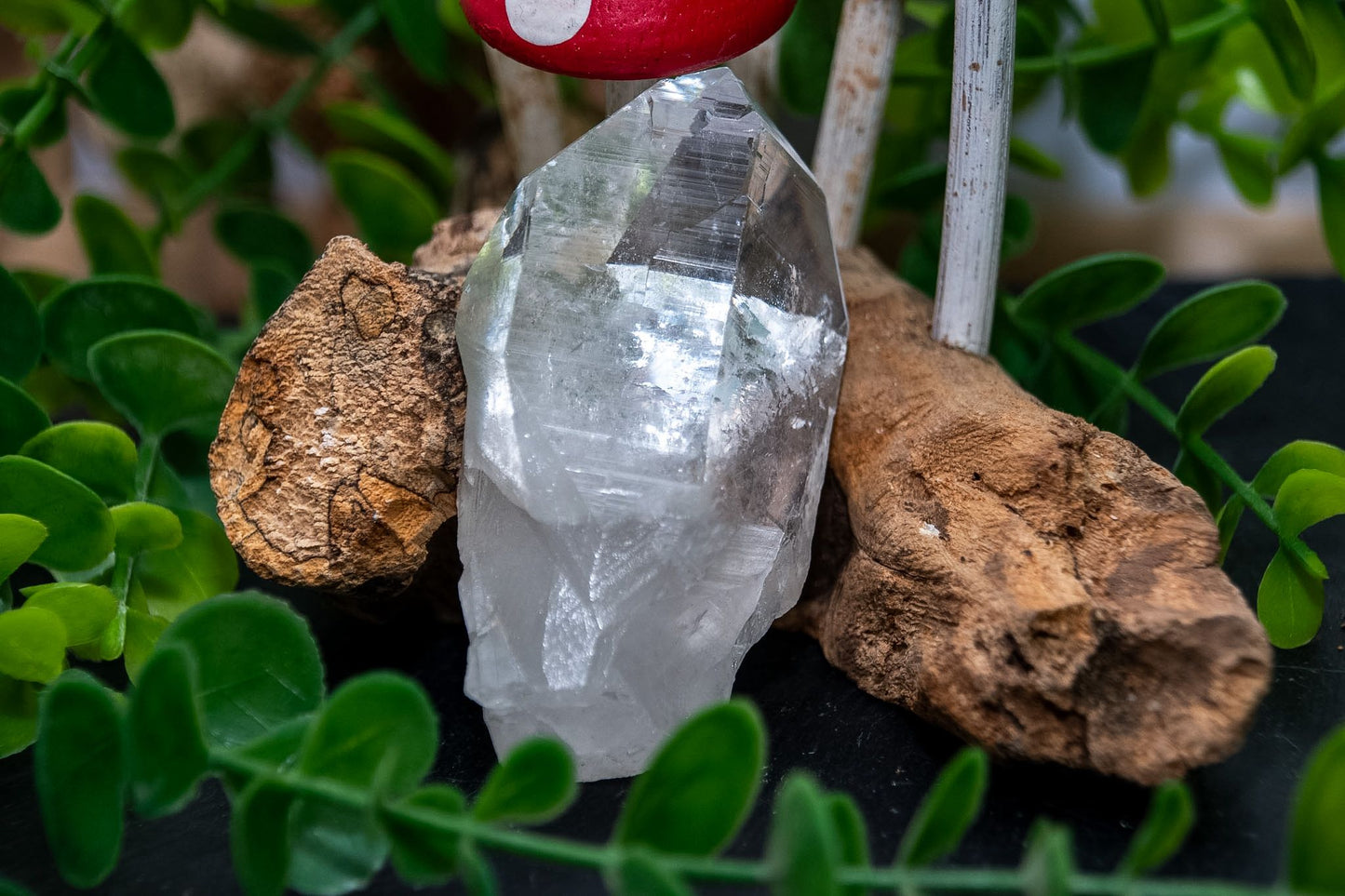 Raw himalayan quartz crystals points