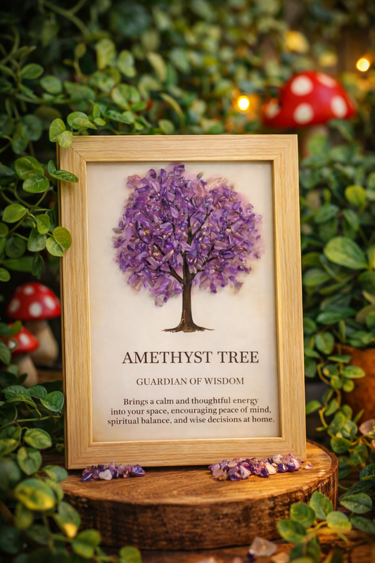 Amethyst tree of life picture frame