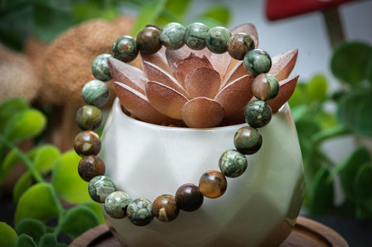 Rhyolite power bracelet