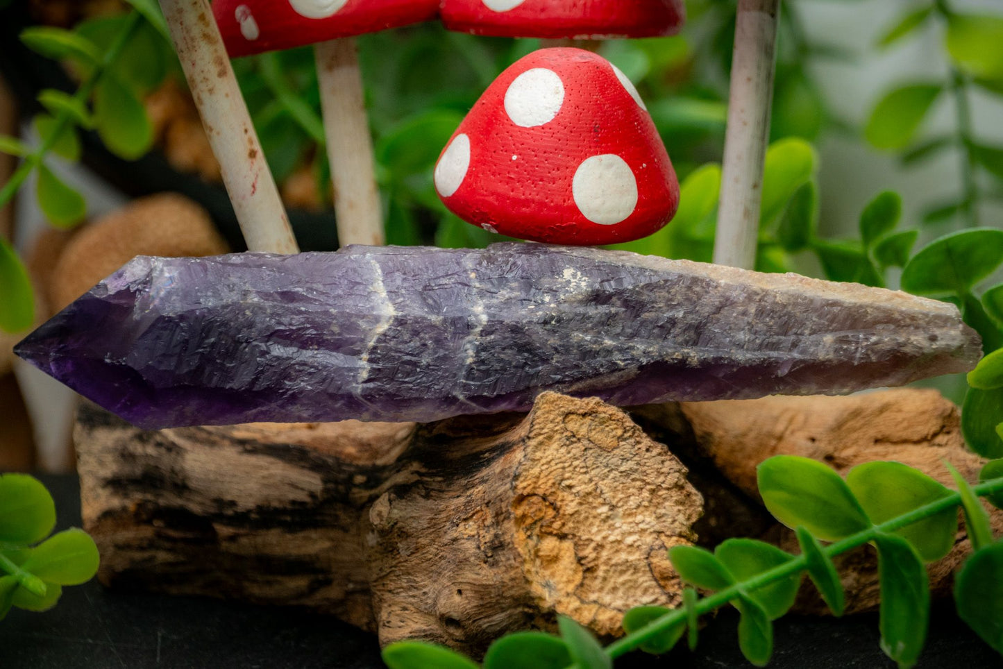 Polished bahia elestial Amethyst sceptre from brazil (100g-200g)