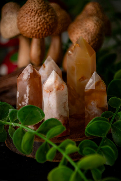 Flower agate tower